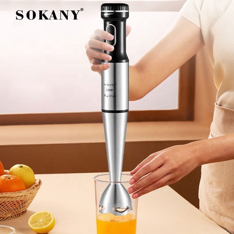 Zogifts Sokany 4 In 1 New Design Multifunction Stainless Steel Hand Blender