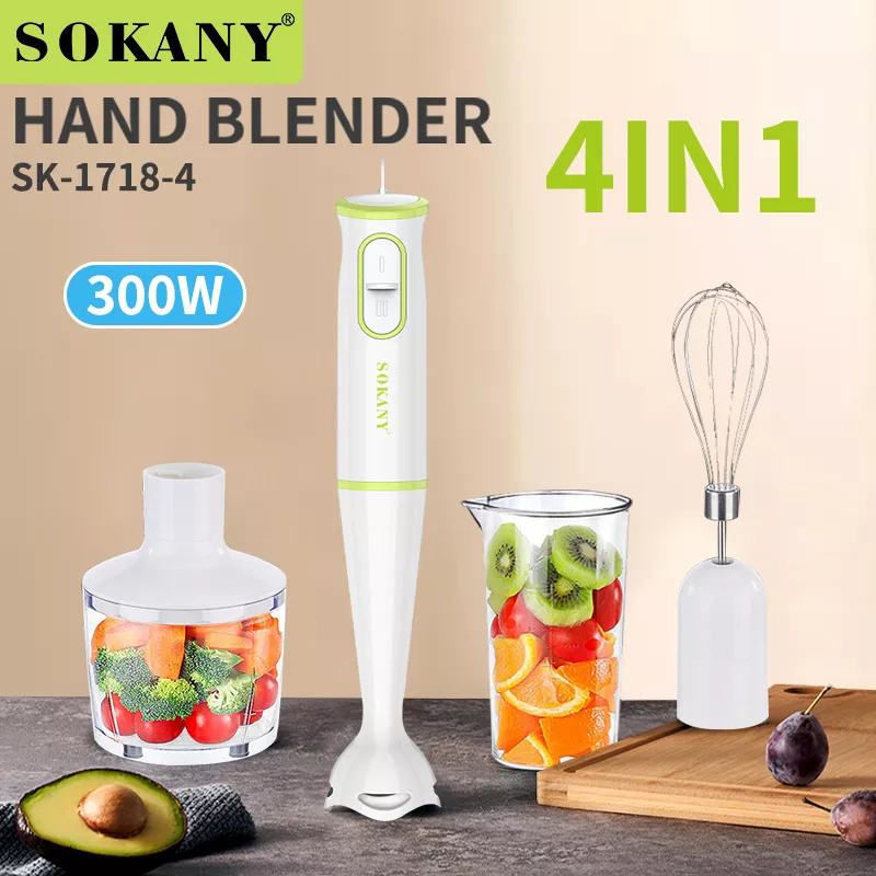 Hand held Blender Chopper Various Speeds Multi-purpose Electric Vertical Food Mixer stick set mini fruit juicer of office motor