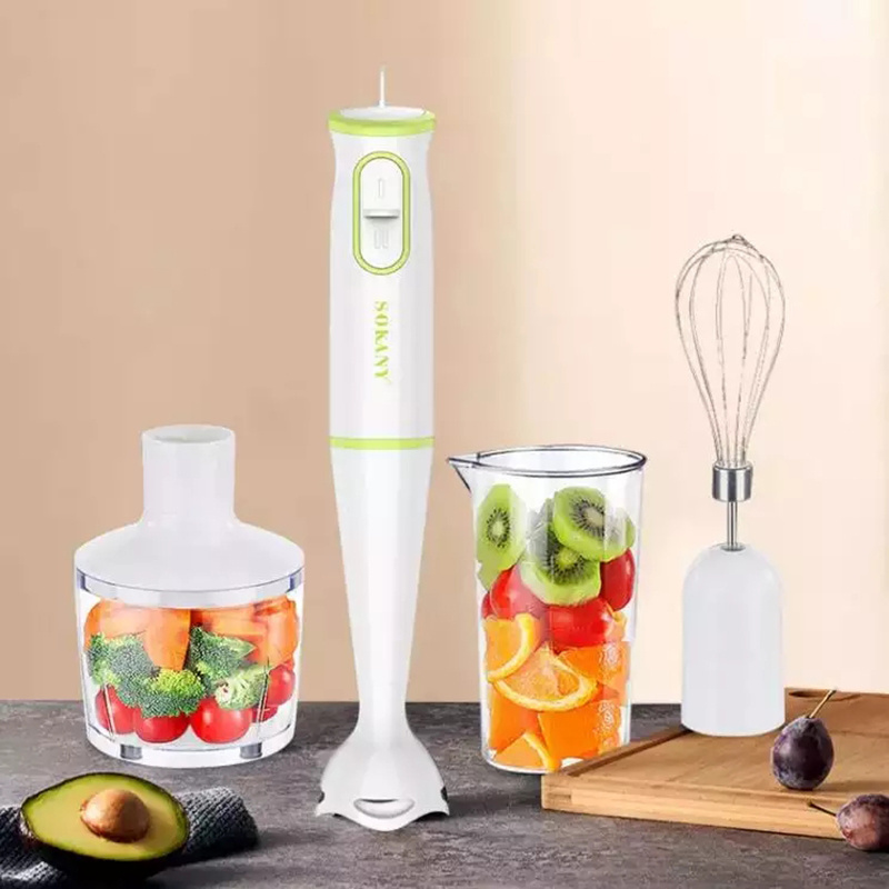 Hand held Blender Chopper Various Speeds Multi-purpose Electric Vertical Food Mixer stick set mini fruit juicer of office motor