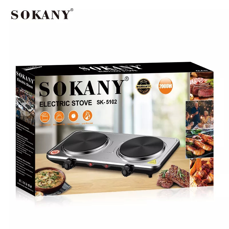 Mini Induction Cooker SOKANY MultiFunction 2 4 Burner Electric Stove 12v 24v dc battery powered solar pcb board commercial