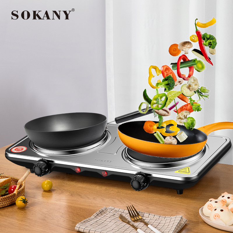 Mini Induction Cooker SOKANY MultiFunction 2 4 Burner Electric Stove 12v 24v dc battery powered solar pcb board commercial