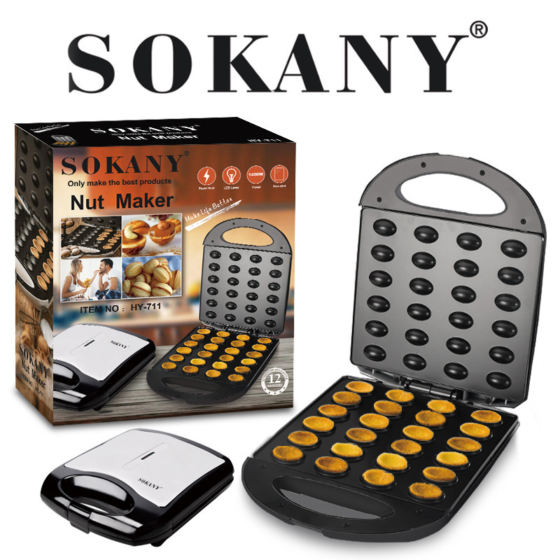 Zogifts Sokany Electric Nutty Mini Waffle Cone Maker For Home