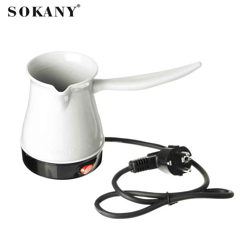 Zogifts SOKANY Portable Electrical Coffee Maker Greek Turkish Espresso Percolator Coffee Pot Copper