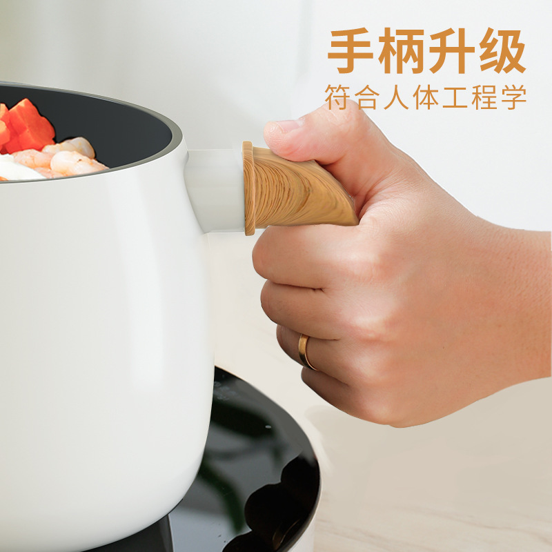 Deep-Type Milk Non-Stick Instant Noodles Pan Small Soup Pot With Glass Lid Multipurpose Use For Home Kitchen Or Restaurant