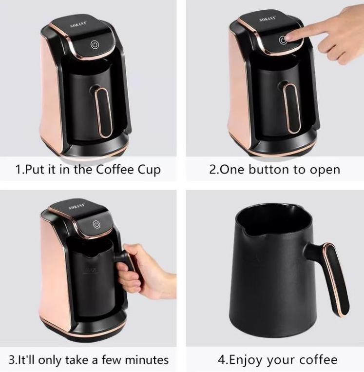 Zogifts Sokany Drip Machine 4 Cups Small Maker With Reusable Filter Warming Plate Coffee Pot For Home And Office