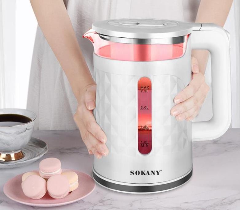 Zogifts Sokany Home Appliance Stainless Steel Water Electric Kettle 2.3L Good Price