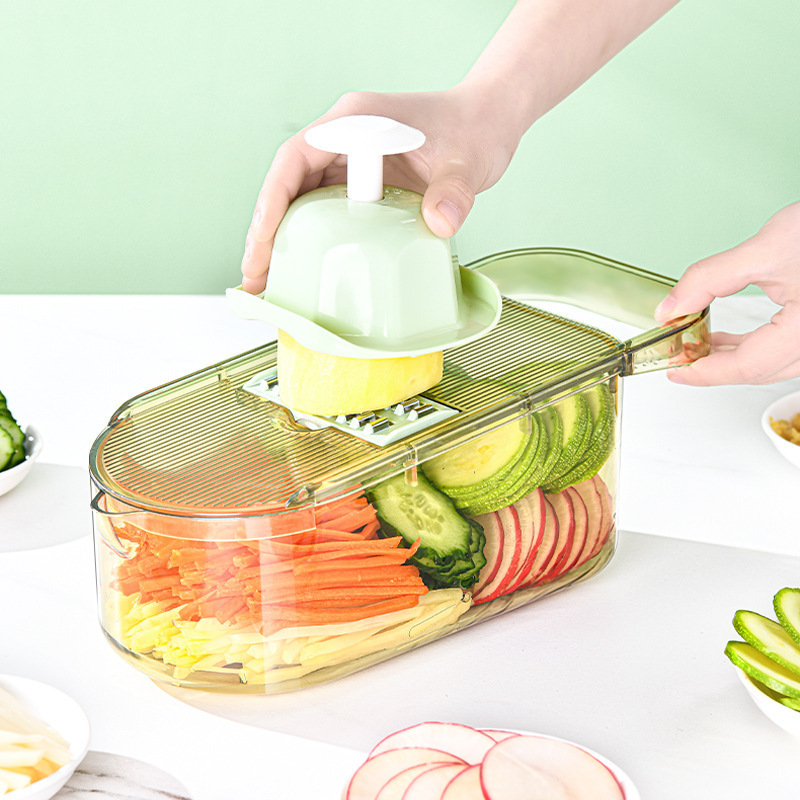 Zogifts Manual Kitchen Multifunctional Cutter Slicer Salad Potato Washing Fruits Vegetable Chopper Storage Box