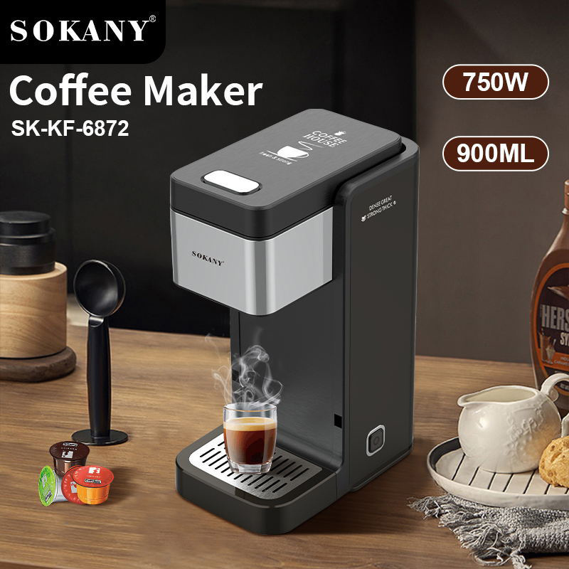 Coffee Makers vending machines 900ML Smart Portable Capsule Stainless Steel Drain Tray espresso roaster commercial automatic