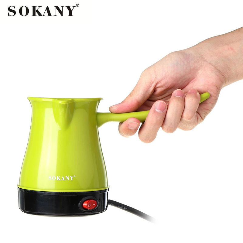 Zogifts SOKANY Portable Electrical Coffee Maker Greek Turkish Espresso Percolator Coffee Pot Copper