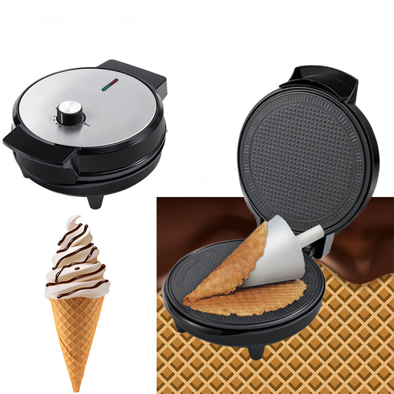 Zogifts New Arrival Wholesale Household 220V Automatic Egg Roll Electric Ice Cream Mini Waffle Cone Maker