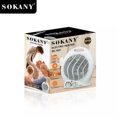 SOKANY 2000w High Power Portable Room Adjustable Thermostat Electric Small Fan Heater Mini Space Heaters For Indoor Use