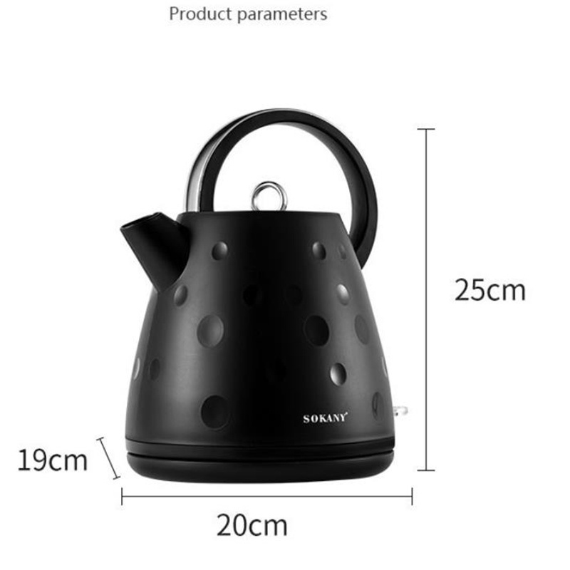 Sokany 1.8L Electric Water Kettle Household Fast Heated Keep Warm Tea Pot For Office Hotel Bells Stainless Steel Coffee Port