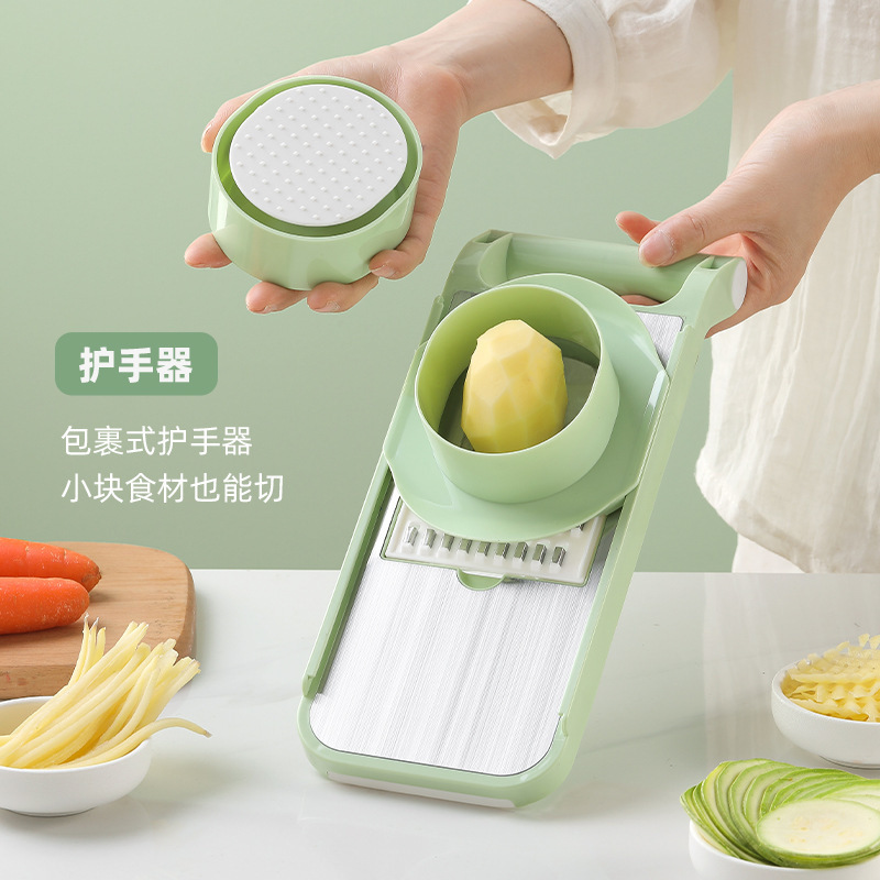 Zogifts Cross-Border New Multi-Functional Vegetable Cutter Household Potato Shredded Radish Grater Manual Shredder