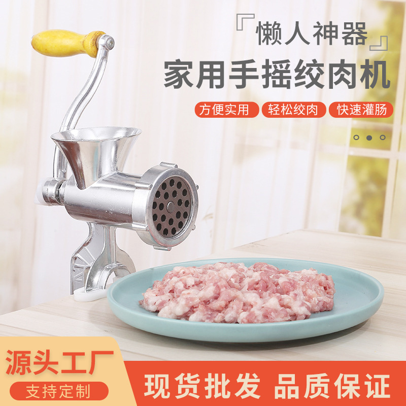 Zogifts 2024 New Multifunction Cast Iron Heavy Duty Sausage Noodles Maker Spice Manual Meat Mincer Grinder With Tabletop Clamp