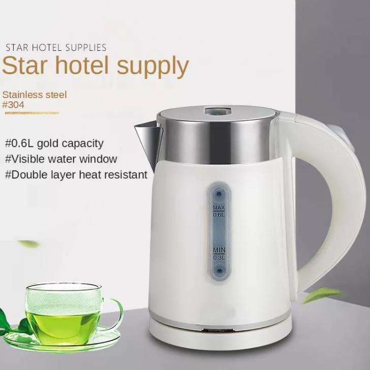 Zogifts Electric Tea Coffee 1L Mini Stainless Steel Cordless Portable Kettle For Hotel Family Trip Pot