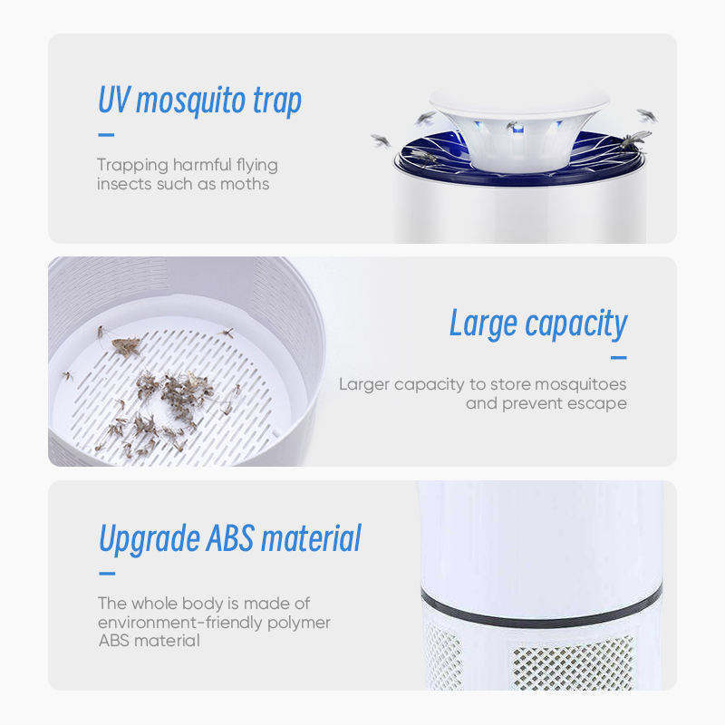 Wholesale Uv Mosquito Killer Lamp Efficient Bug Zapper Light Mosquito Killer Lamp Mute Electric Insect Trap Usb