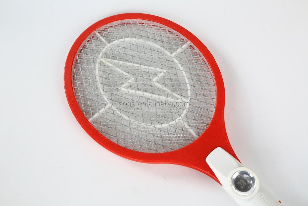 write handle Battery electric mosquito zapper swatter insect bug bat with led light