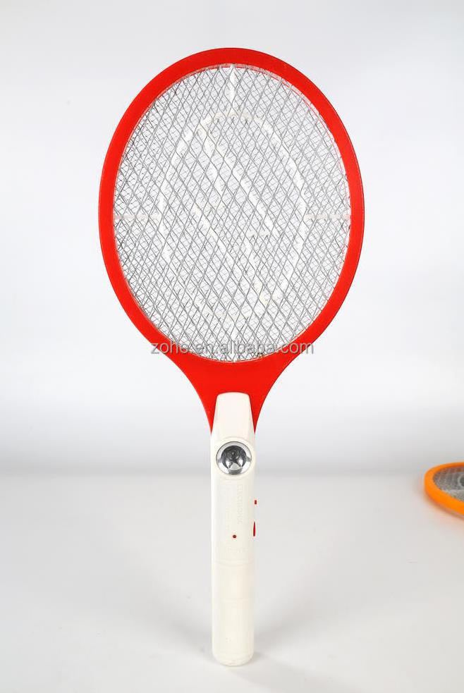 write handle Battery electric mosquito zapper swatter insect bug bat with led light