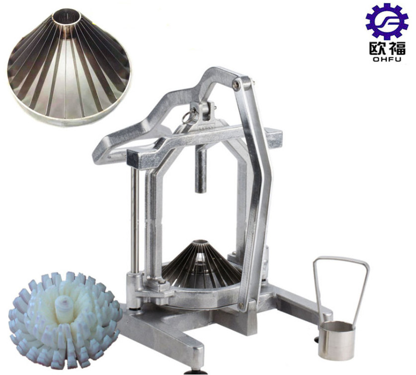 Stainless Steel Food Grade Flower Blooming Onion Cutter Cut Onion Flowering Machine