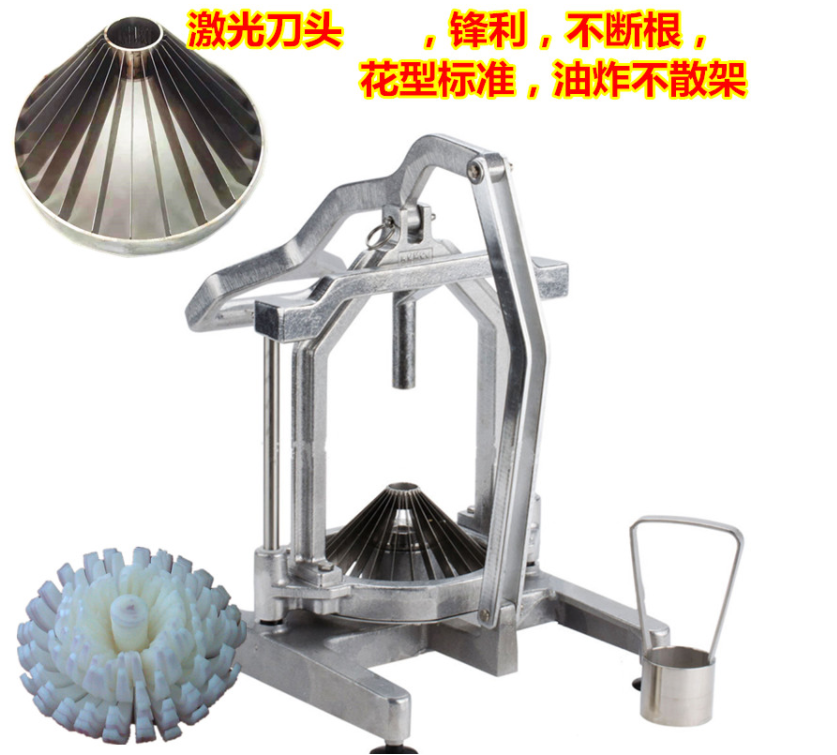 Hot selling Stainless steel Commercial Manual Flowering onion tomato Blooming Onion Flower slicer Cutter