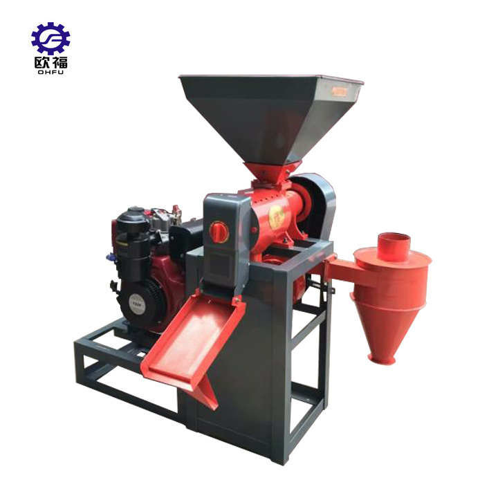 Commercial Rice Milling Machine Mill Rice Husk Making Cracked Corn Machinery for Home Use Rice Miller