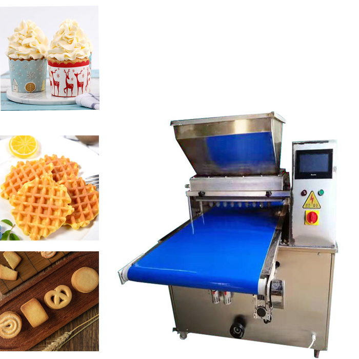 Good Price Automatic Decorate Extruder Cutter Drop Fortune Depositor Small Macaron Cookie Biscuit Make Machine