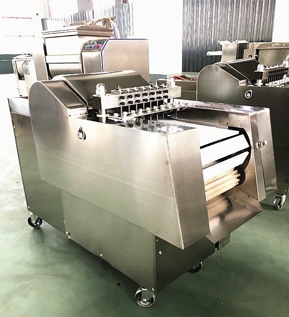 Automatic chicken cutter machine fish dicing frozen meat dicer for sale