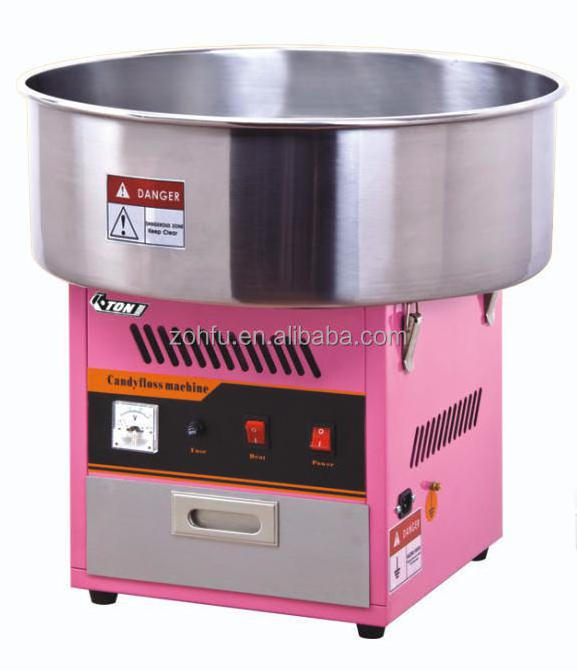 full automatic portable cotton floss candy machine cart commercial for kids