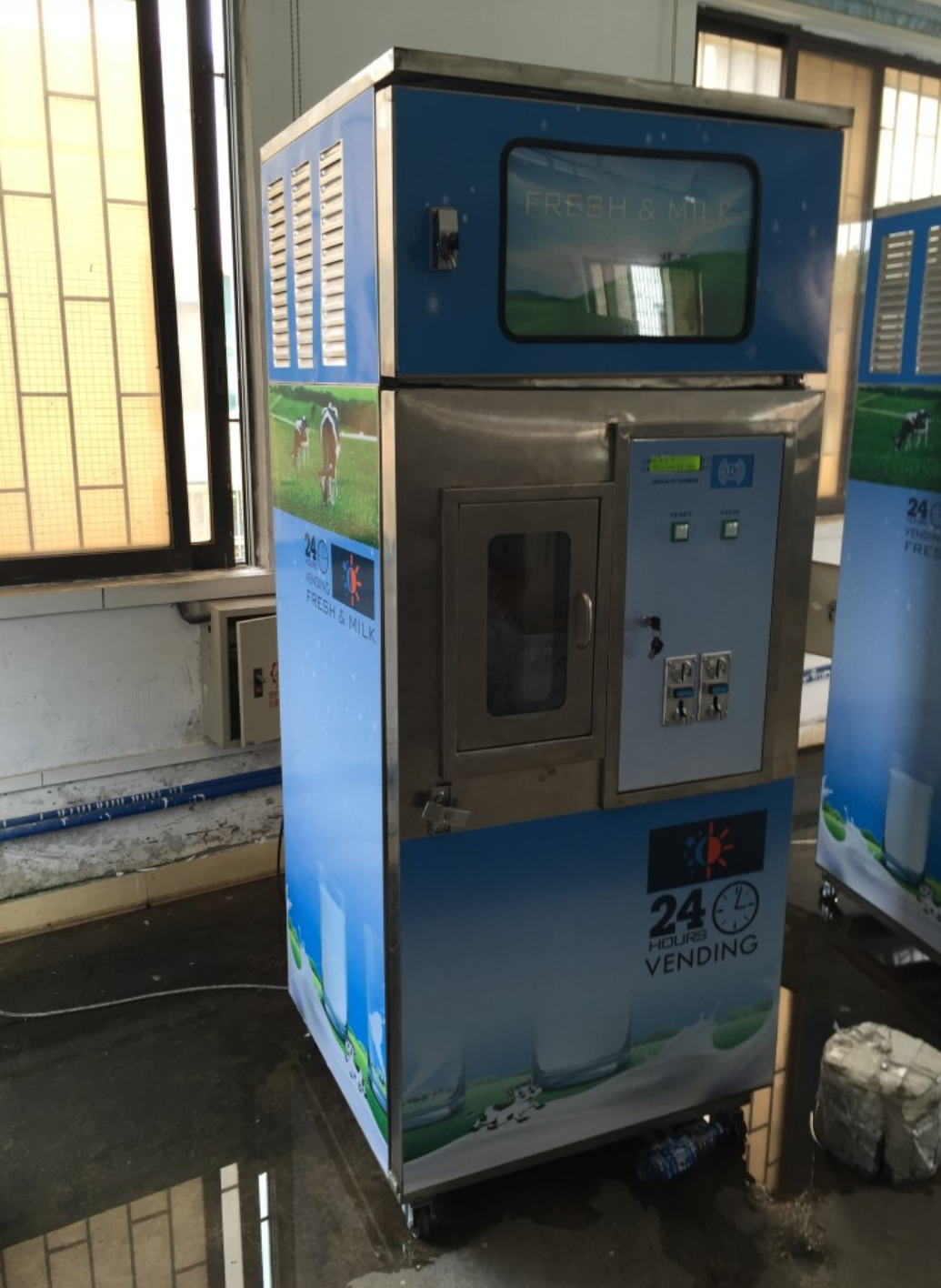 automatic milk atm machine dispenser vending machine from factory supply