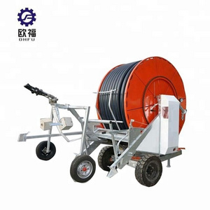 hose reel irrigation machine with travelling big rain gun/sprinkler irrigation for sale