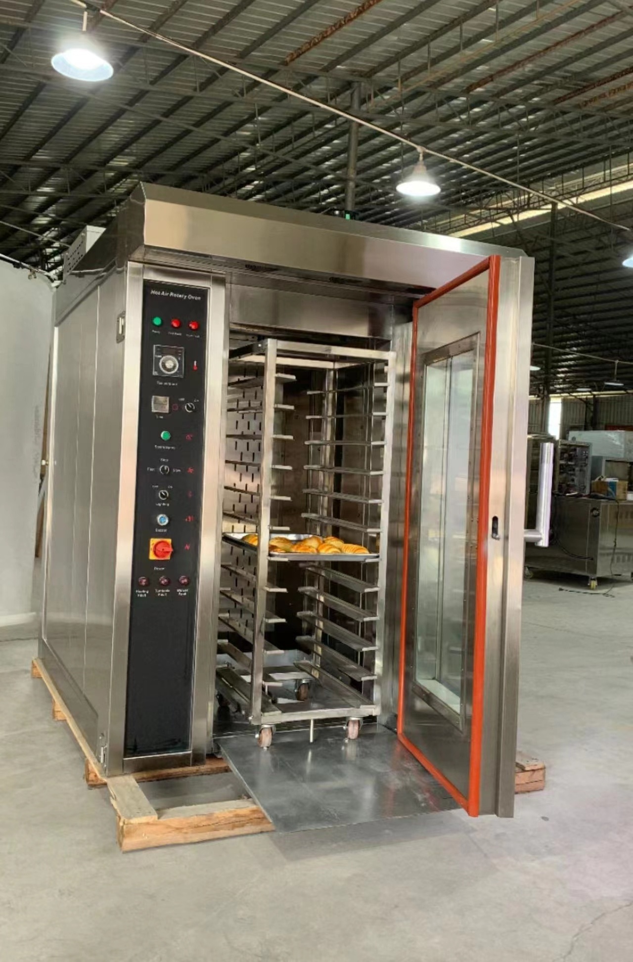 Bakery Oven price of 1 trolley 16 trays rotary oven