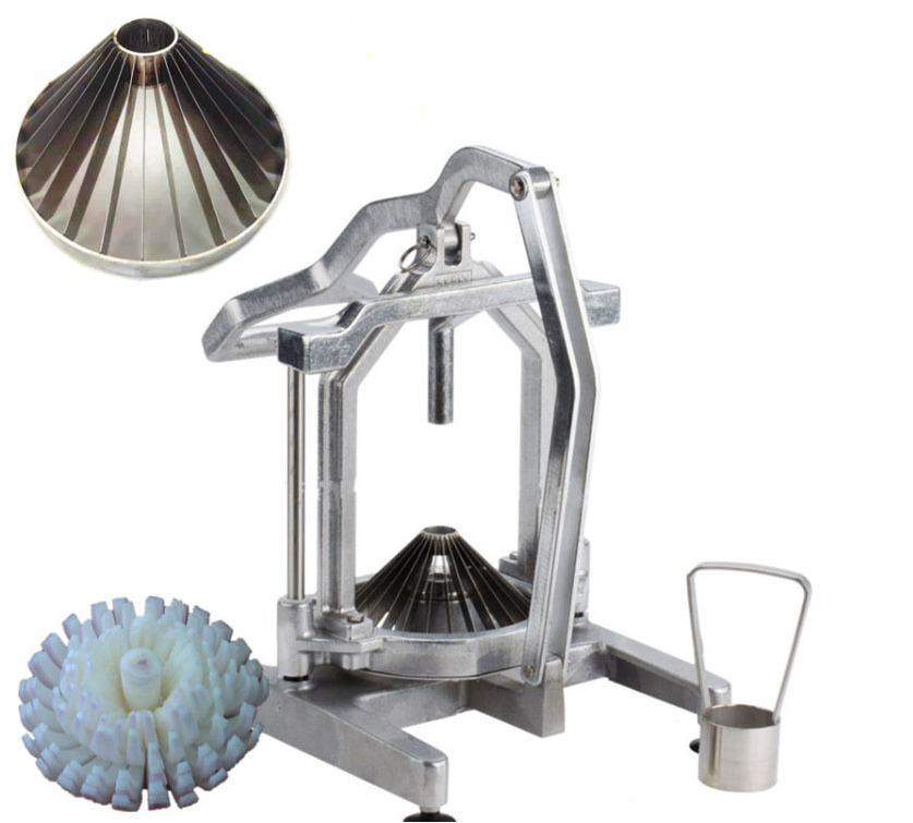 Factory Direct Sale Onion Cutting Machine Blooming Onion Cutter Onion Flower Cutting Machine