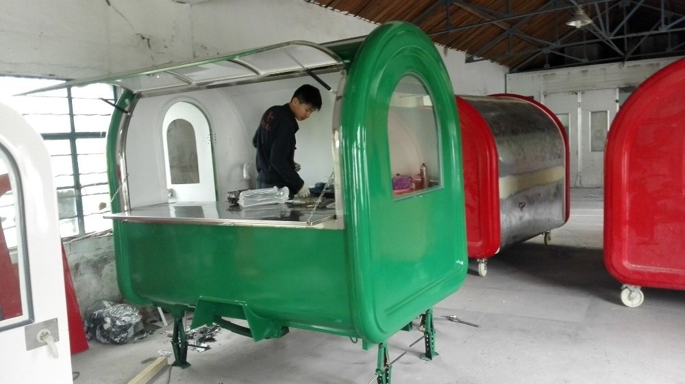 Customized Multifunctional Food Trailer/Coffee Food Truck with Baking Equipment/ Pizza Hamburger Camper Cart