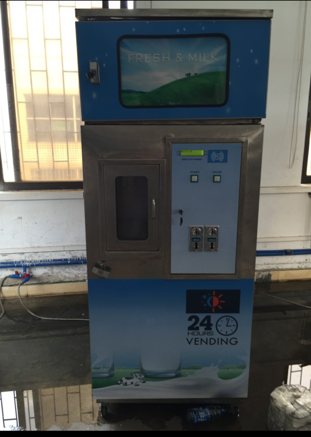 automatic milk atm machine dispenser vending machine from factory supply