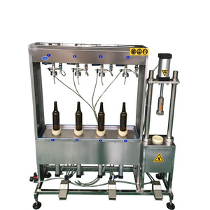 Semi auto beer counter pressure bottle filler can filling machine for carbonated beverage soda water