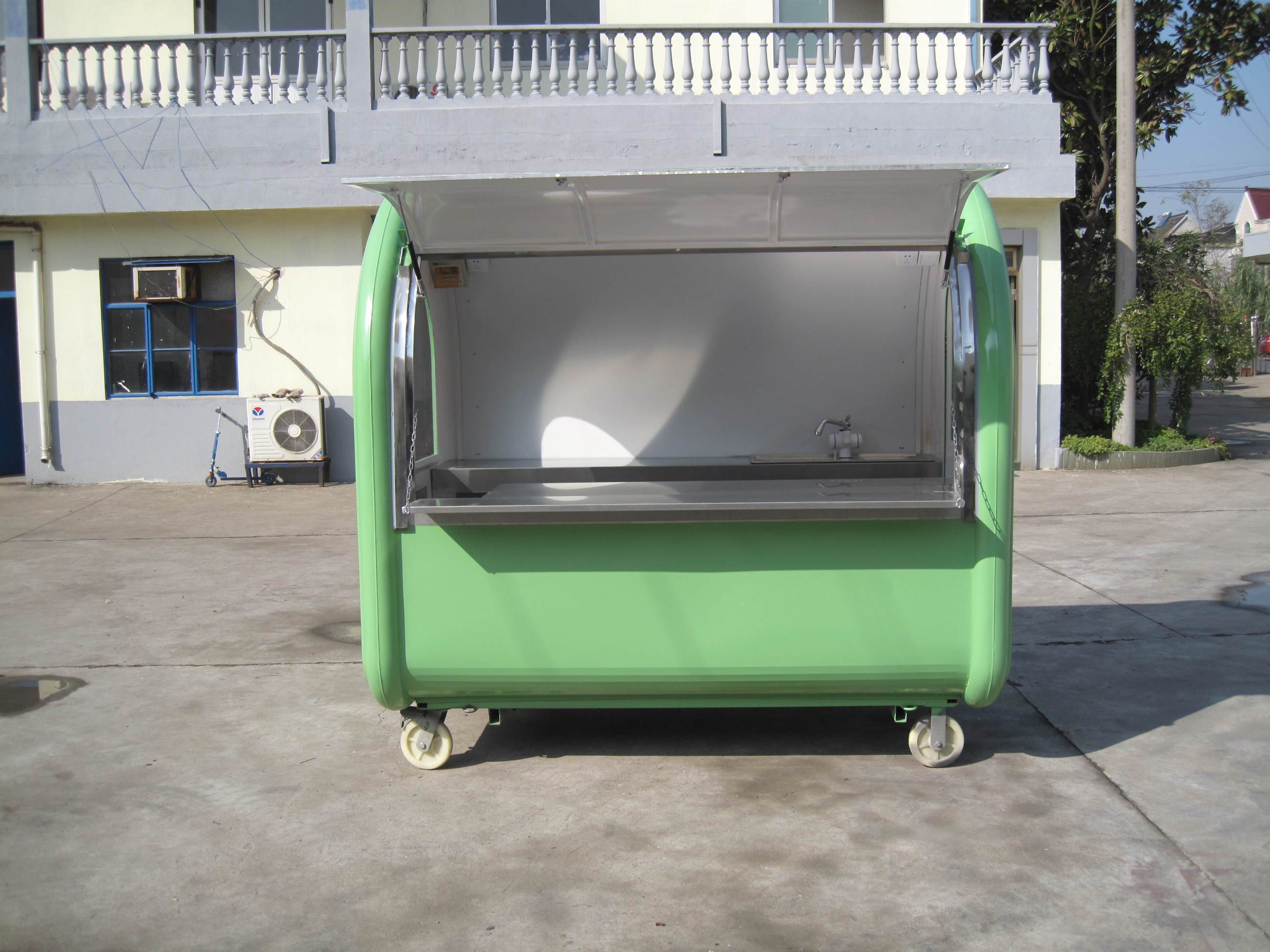 Hot selling custom logo Mobile kitchen coffee cart/cold food truck used frozen food cart for sale