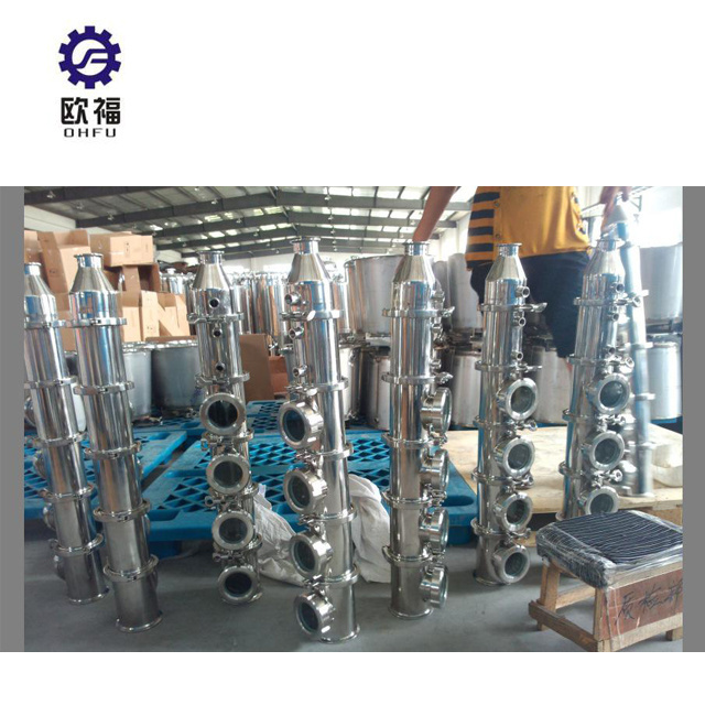 stainless steel distillation column/column distillation ethanol/distillation column for sale