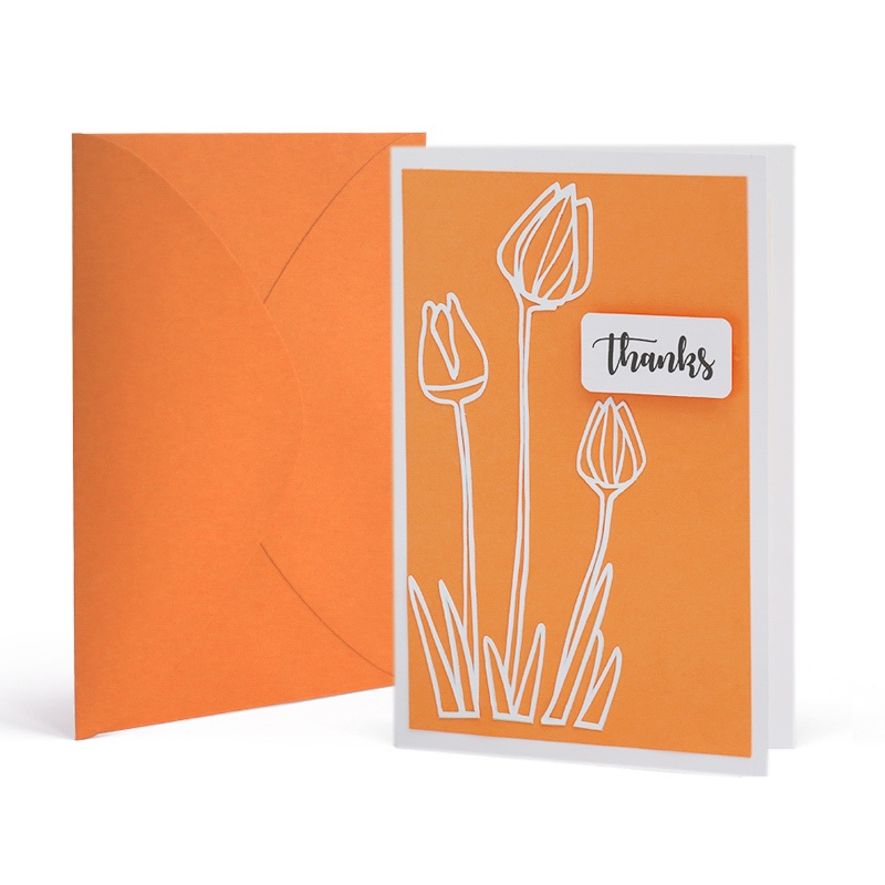 3d Card Pop Up Laser Cut Invitation Card Wedding Tulip Diy Paper Craft Handmade Thank You Card Impression