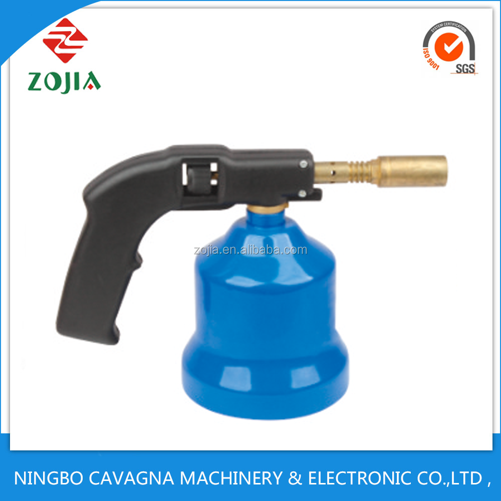 Butane gas torch metal bottle automatic lighter for family and industry used Gas torch lighter ZJ-N01