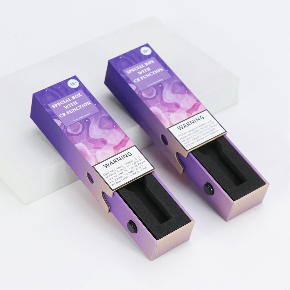 Custom premium 1ml cartridge packaging box rigid cardboard cart boxes childproof 1ml cartridge box