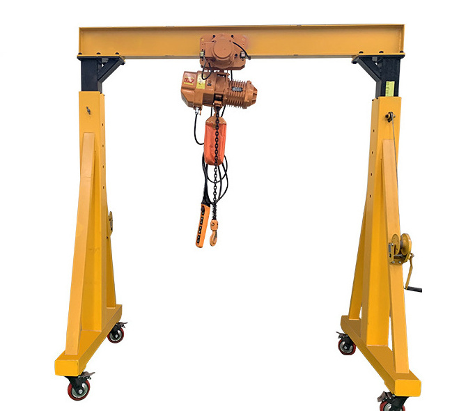 Motor-drive portable gantry crane 0.5 ton 1 ton 2 ton  3 ton 5 ton for sale