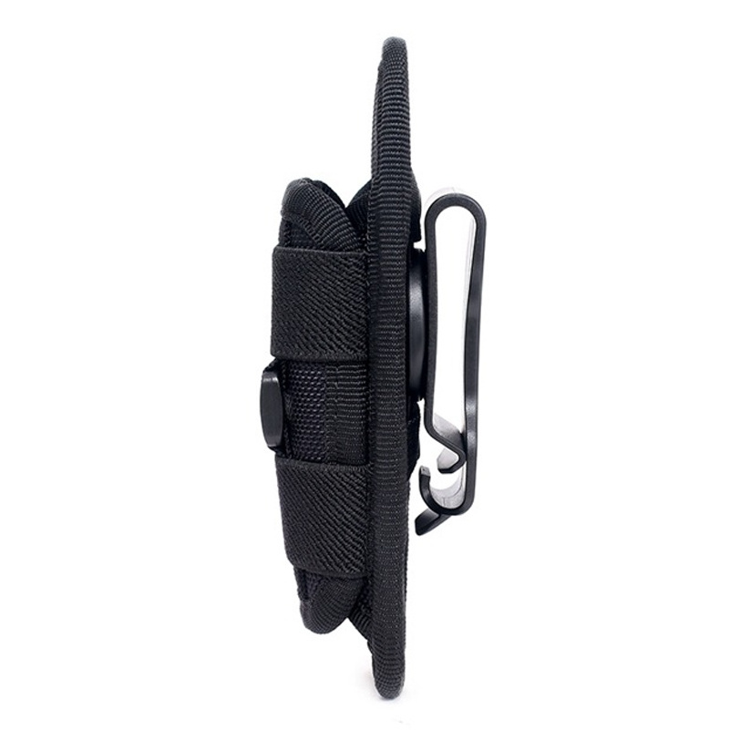 Tactical Flashlight Holster Duty Belt Pouch Outdoor Flashlight Holder for Department Security Belt