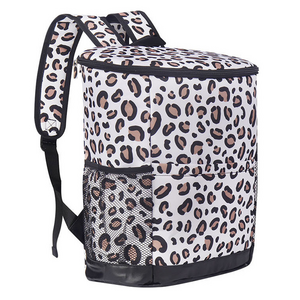 Oxford Cloth Cooler Bags Leopard Print Insulation Picnic Bag Outdoor Portable Picnic Pack Backpacks Drinks Food Refrigerated Bag