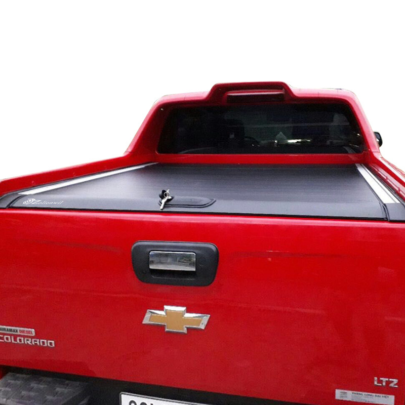 Truck accessories pickup Aluminum roller shutter manual tonneau cover for Colorado