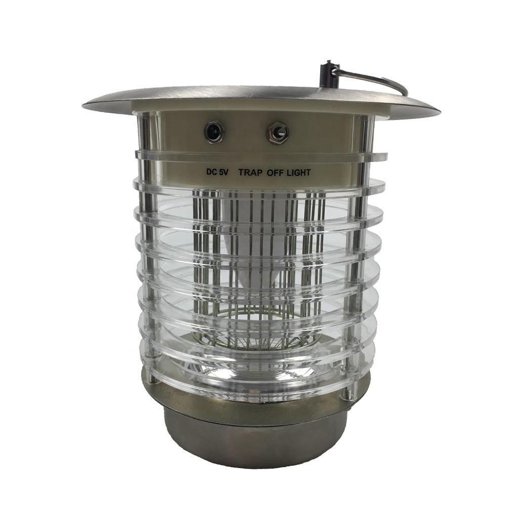 Outdoor Camping Solar Mosquito Zapper Waterproof Insect Repellent Lantern Outdoor Hanging Pest Trap  for Indoor &Garden