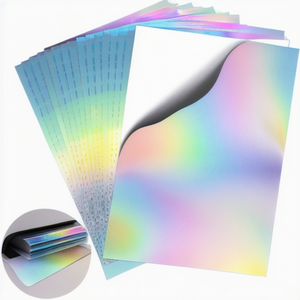 Inkjet sticker paper factory wholesale 8x11.5 inches a4 waterproof Egg shell holographic vinyl sticker paper inkjet