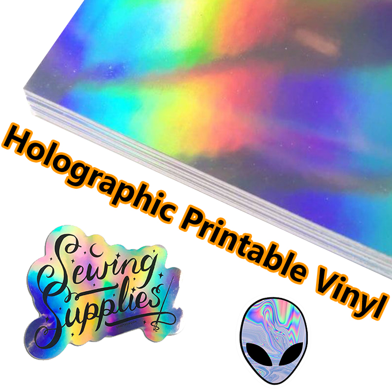 Inkjet sticker paper factory wholesale 8x11.5 inches a4 waterproof Egg shell holographic vinyl sticker paper inkjet