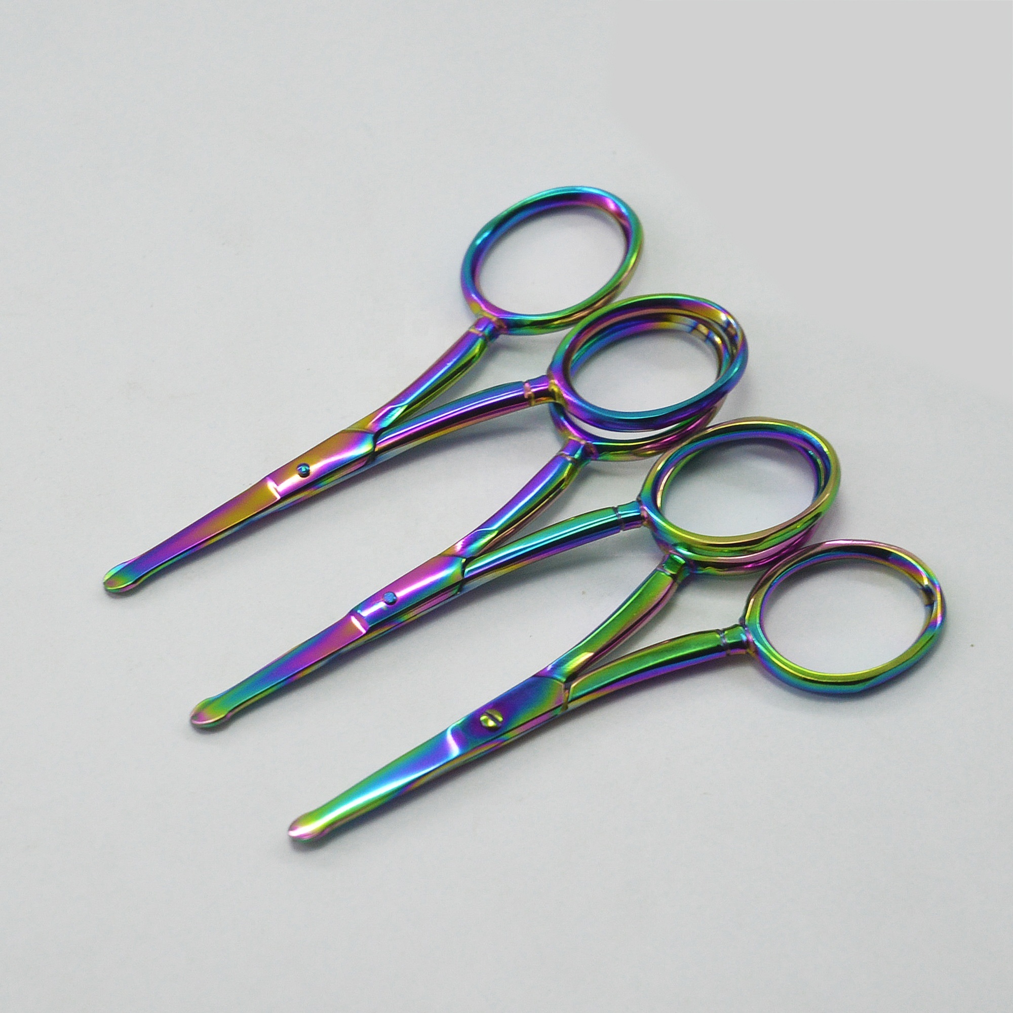 Cuticle Cleaner Scissors Manicure Scissors For Eyebrow & Eyelash Trimming Stainless Steel Nail Tools Supplies