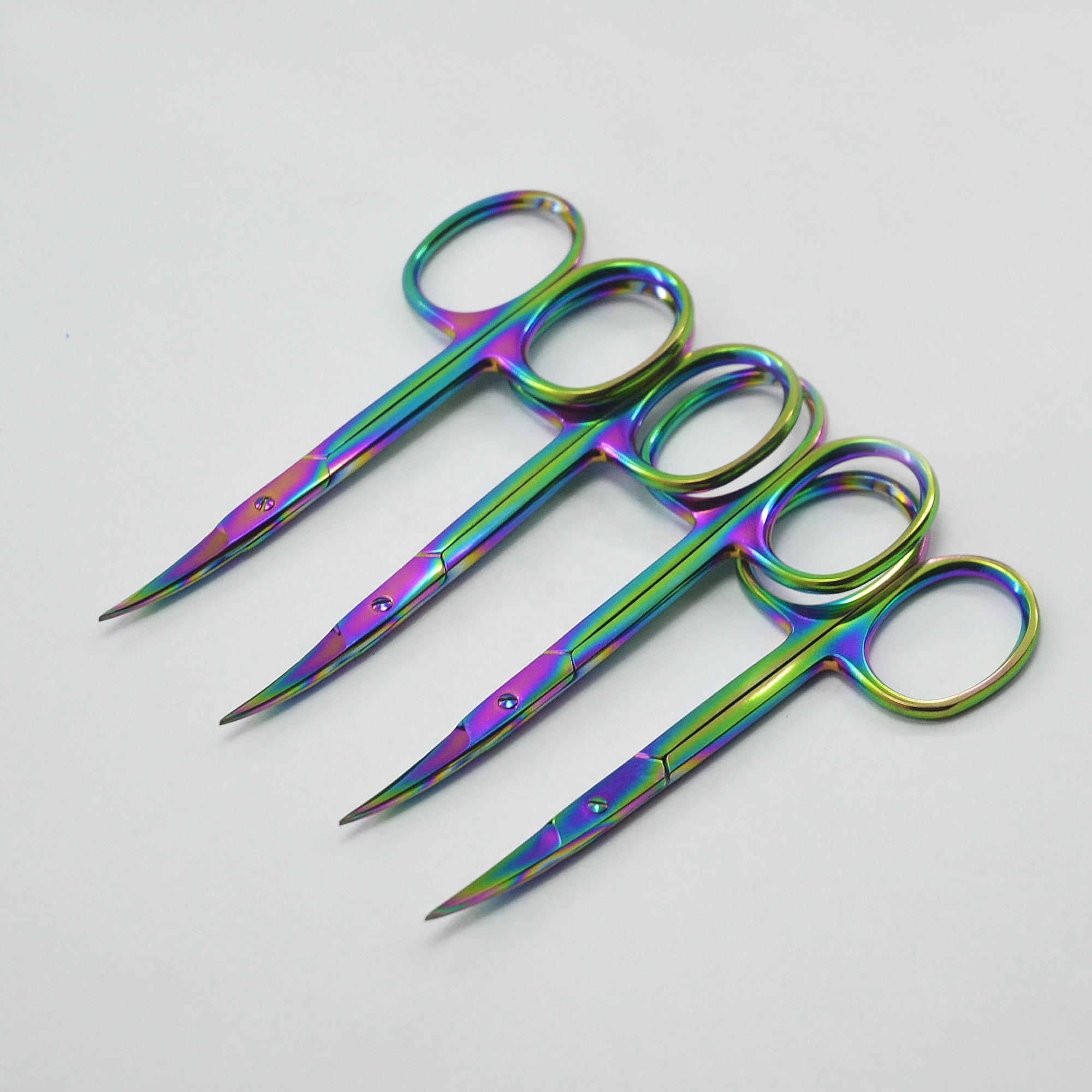 Cuticle Cleaner Scissors Manicure Scissors For Eyebrow & Eyelash Trimming Stainless Steel Nail Tools Supplies