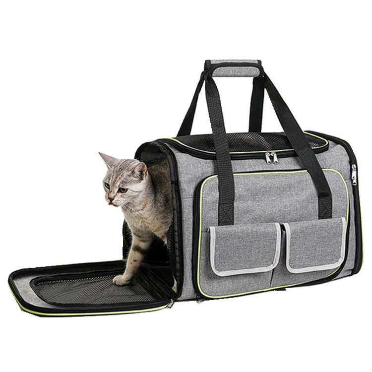 Best Seller Portable Outdoor Foldable Expandable Breathable Cat Dog Pet Carrier